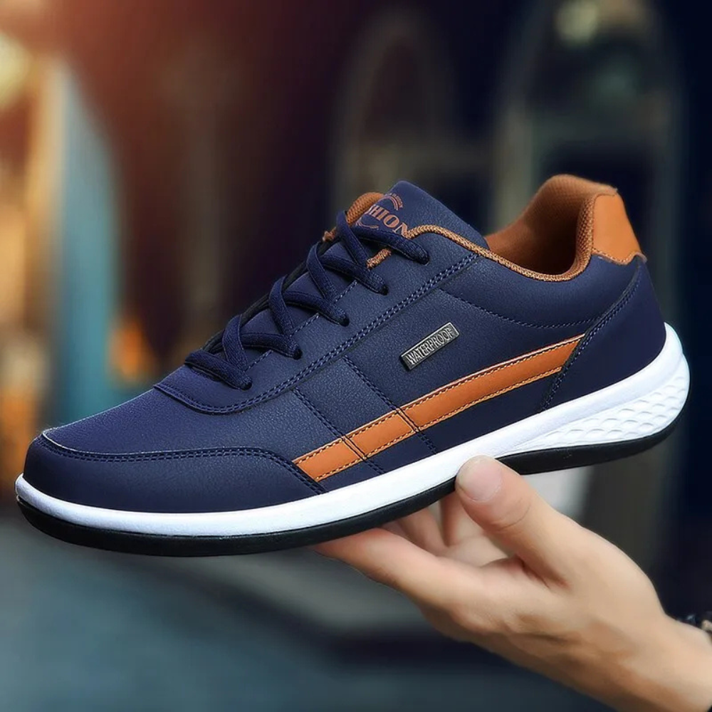Męskie skórzane sneakersy zaprojektowane dla równowagi